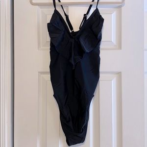 Black small maternity suit